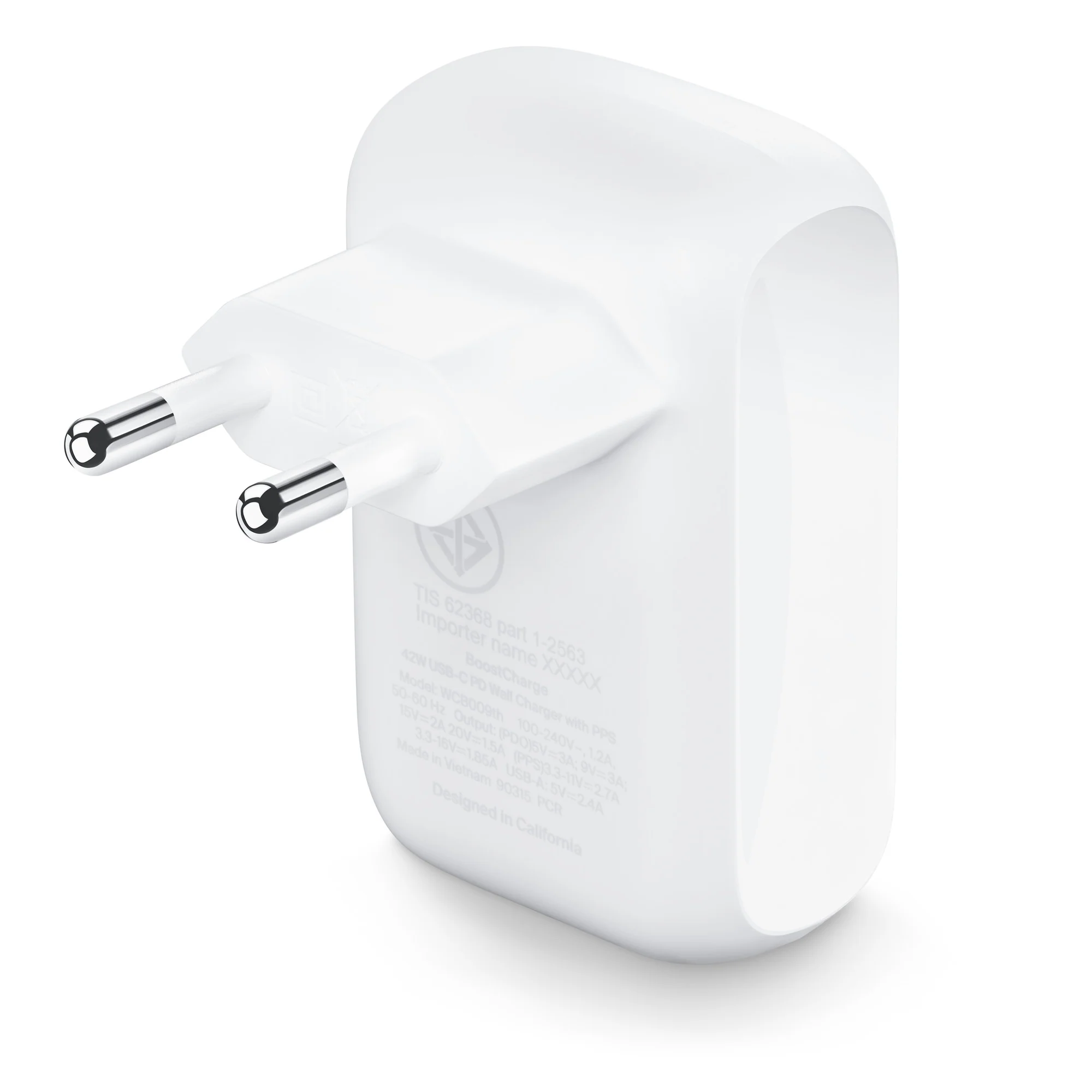 Chargeur Belkin BoostCharge double port 42 W – vue 2
