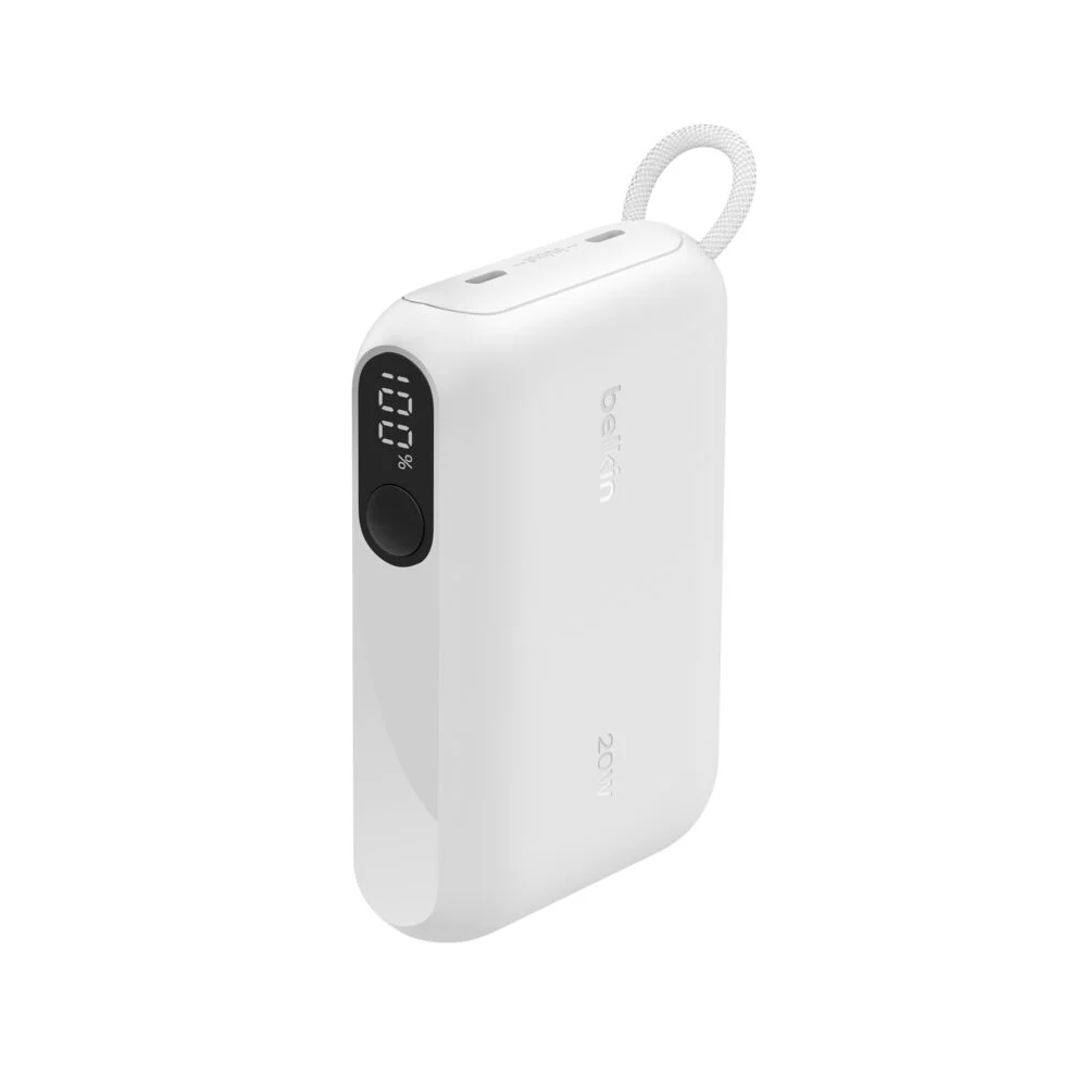 Batterie Belkin BoostCharge 10K 20 W avec écran Blanc – vue 2
