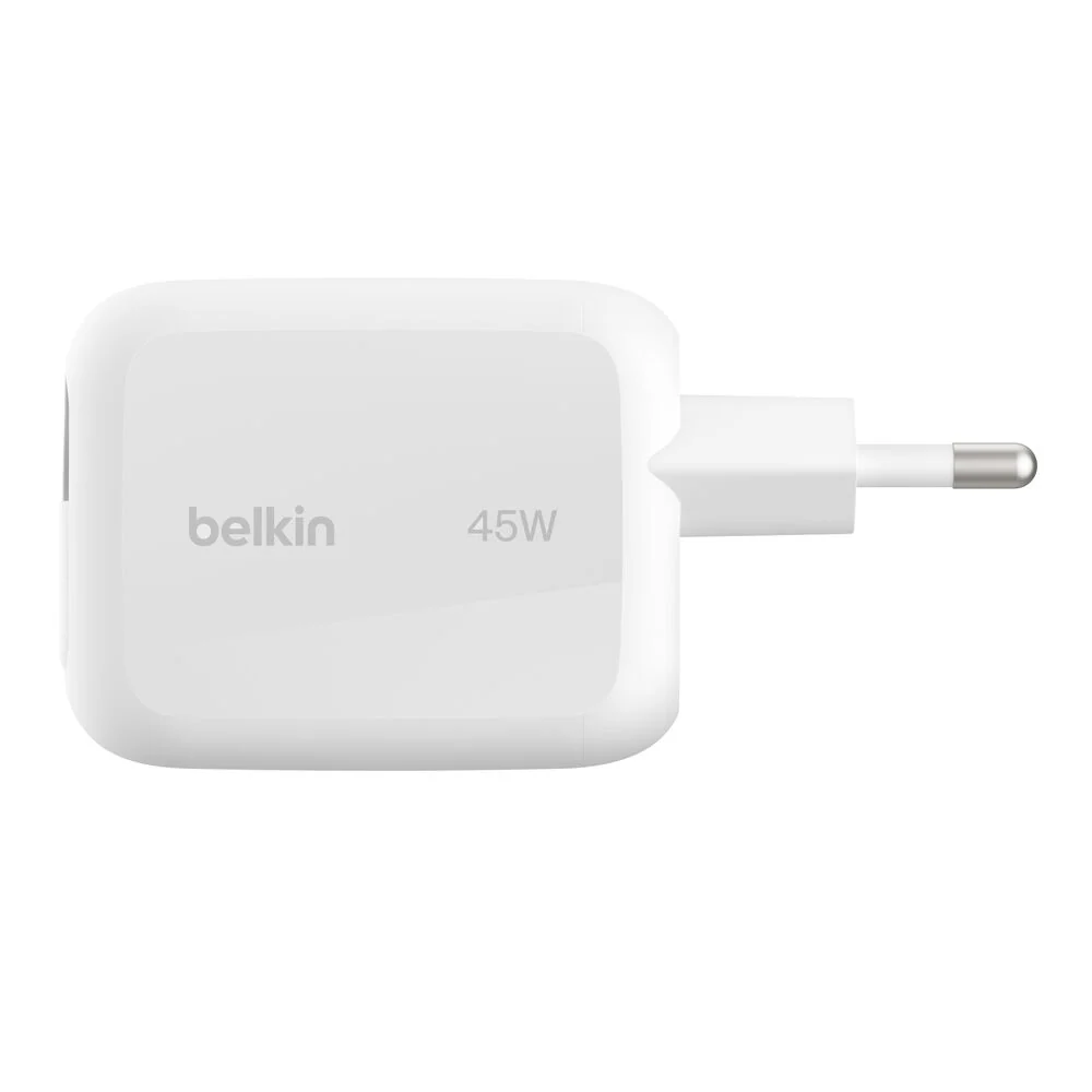 Chargeur Belkin BoostCharge Pro GaN 45 W avec câble USB-C rétractable – photo principale