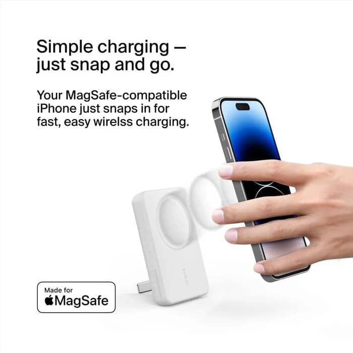 POWER BANK BELKIN BOOST CHARGE MAGSAFE 5000MAH + SUPPORT
